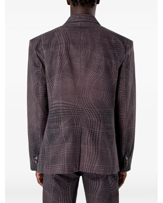 Blazer A Cuadros CAMPERLAB de color Purple