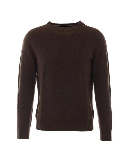 Dondup Black Crew-Neck Long-Sleeve Sweater for men