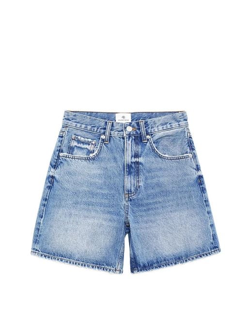 Anine Bing Blue "Heath" Short