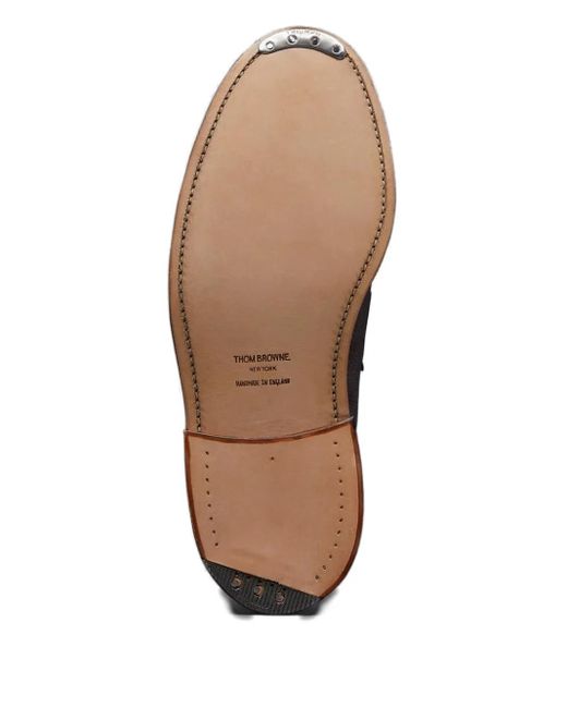 Thom Browne Black Leather Loafers for men
