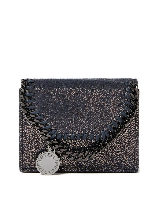 Stella McCartney Gray Falabella Glittered Wallet