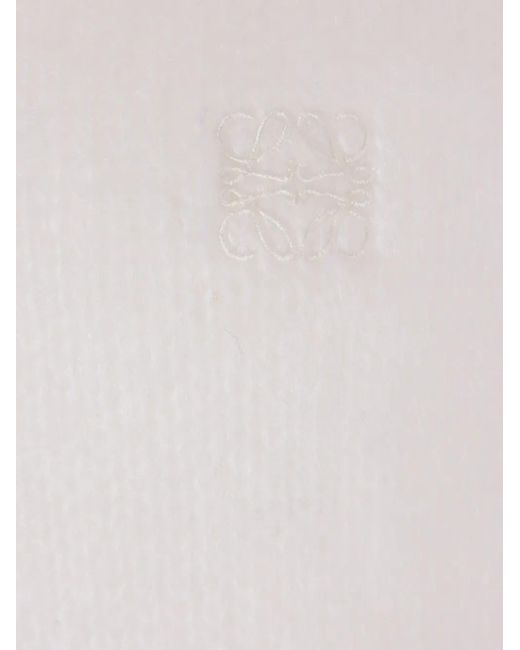 Loewe White Wool Sweater