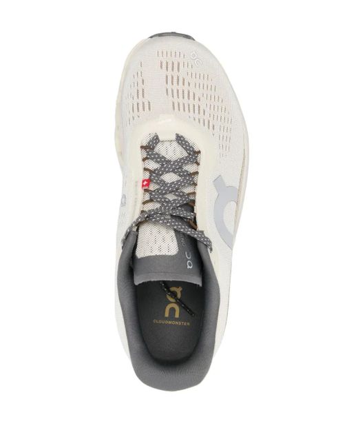 On Shoes White Recycled Mesh CloudTec® Cushioned Sneakers