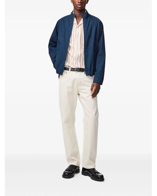 NN07 Blue Dave Zip-Front Jacket for men