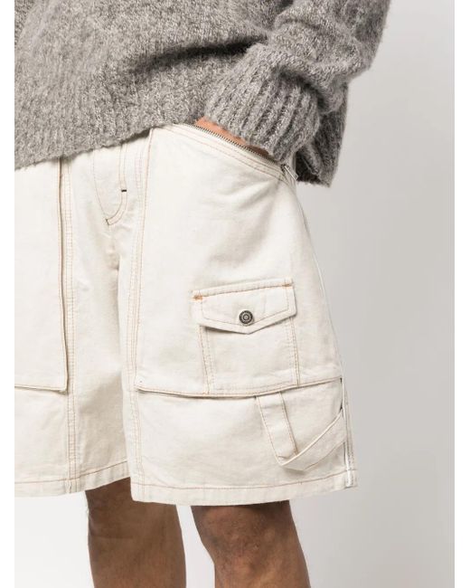 Isabel Marant Natural Mini Denim Bermuda Shorts for men
