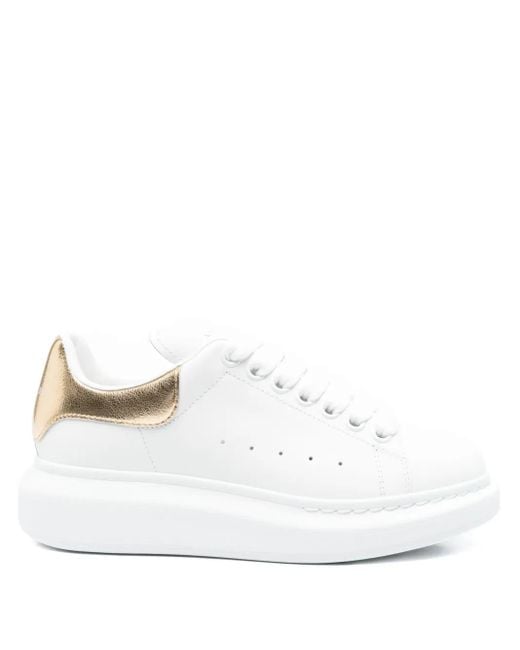 Alexander McQueen オーバーサイズ レザースニーカー White