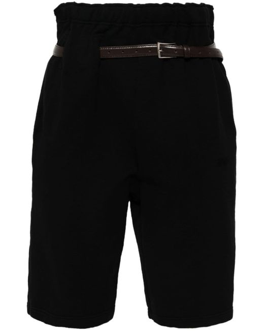 Magliano Black Provincia Belted Track Shorts for men
