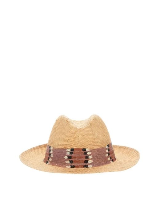 Exquisite J Natural Wide-Brim Raffia Hat