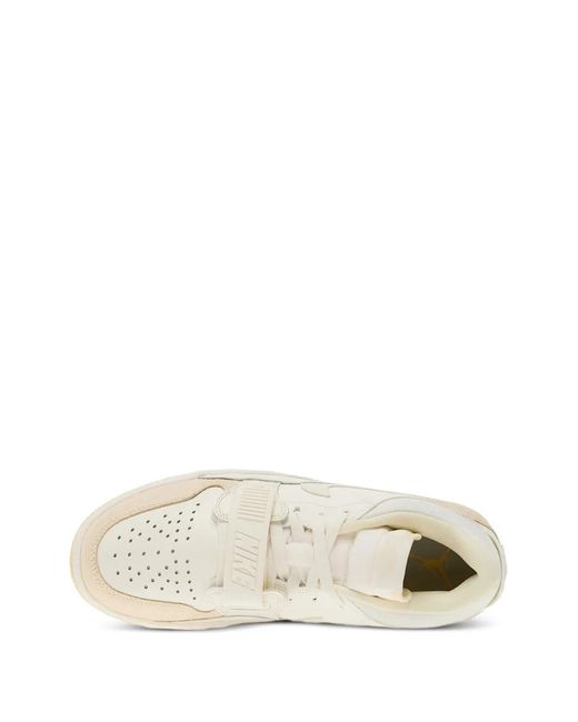 Nike White Legacy 312 Low Perforated Strap Sneakers
