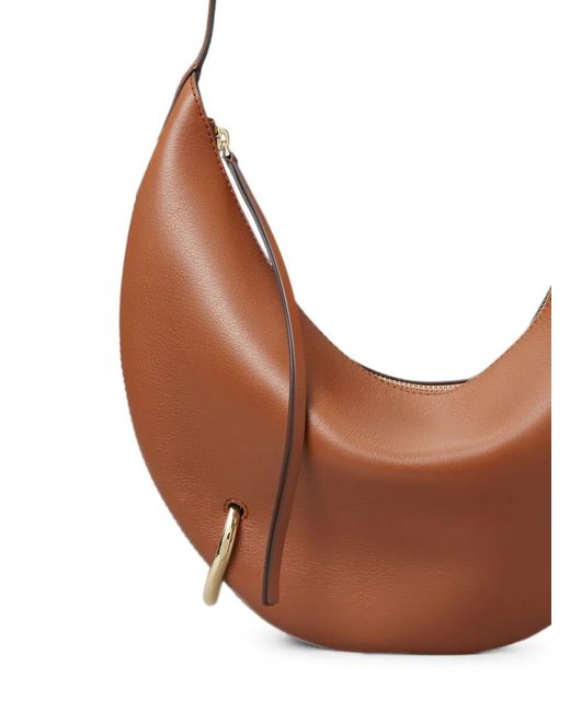 Tory Burch White Pierced Shoulder Bag