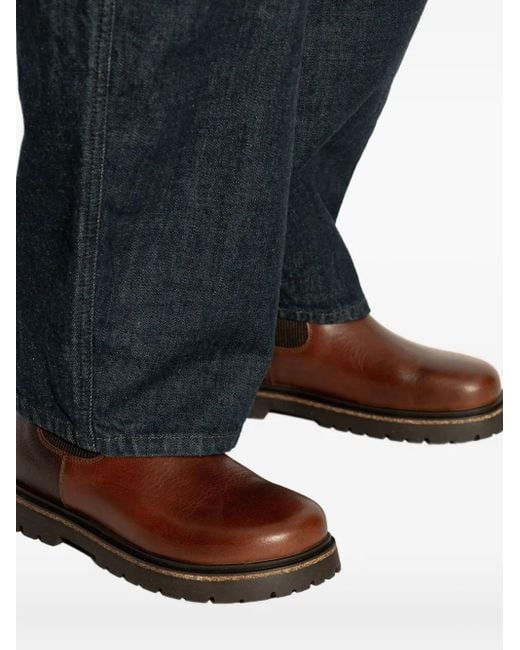 Birkenstock Brown Leather Chelsea Boots