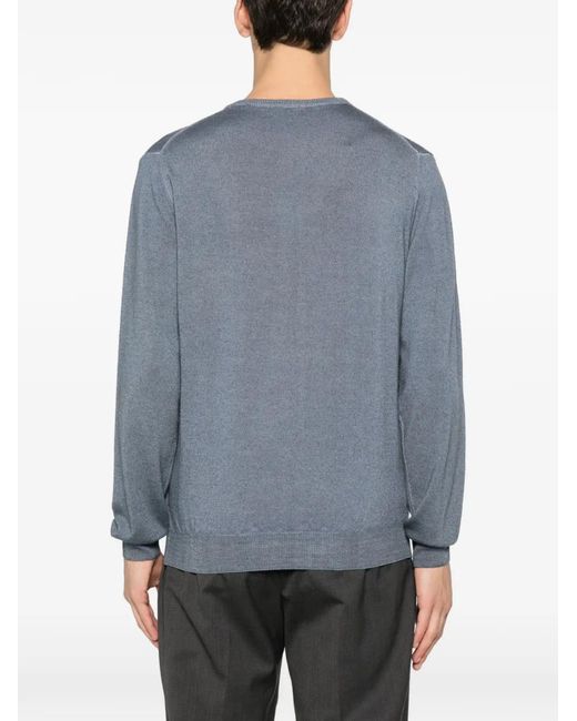 Woolrich Gray Crew-Neck Sweater for men