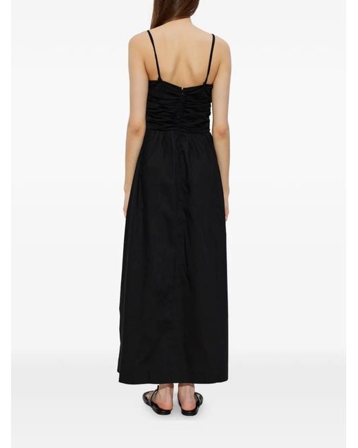 Gestuz Black Ruched-Bodice Camisole Dress