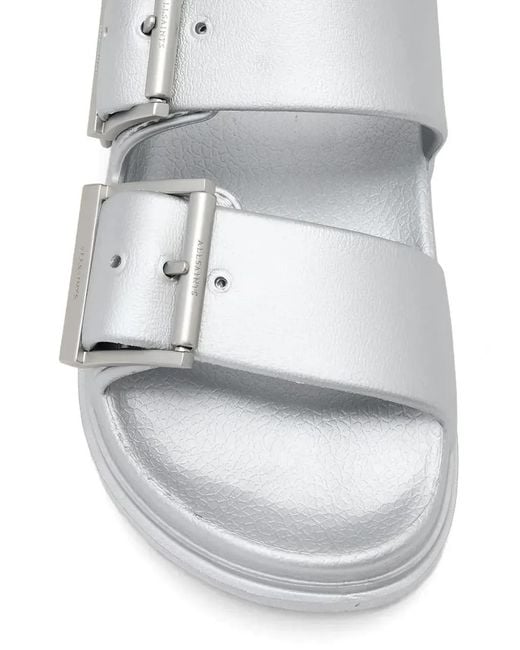 AllSaints White Sandales À Double Boucles
