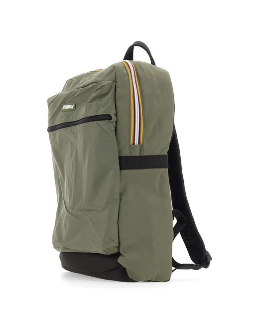K-Way Green Laon Ripstop Padded Backpack