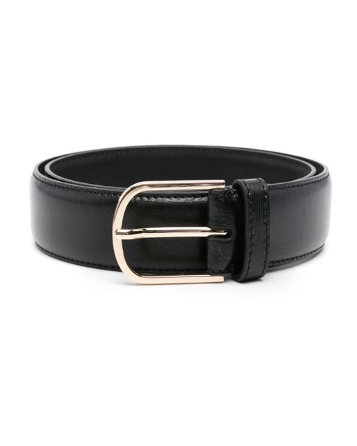 Totême  Black Wide Leather Belt