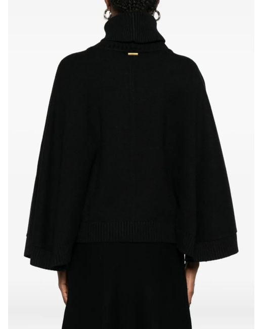 Jersey con cuello vuelto Twinset de color Black