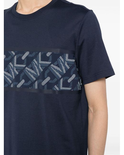 T-shirt Jumbo Empire Stripe di Michael Kors in Blue da Uomo