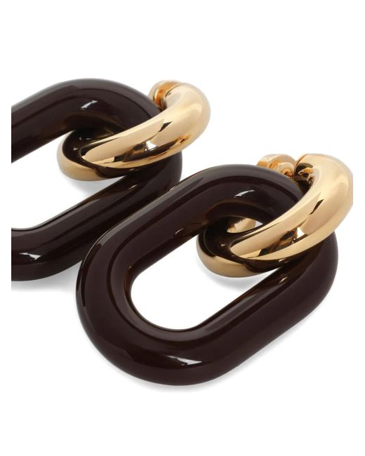 Marni White Chain-Link Earrings