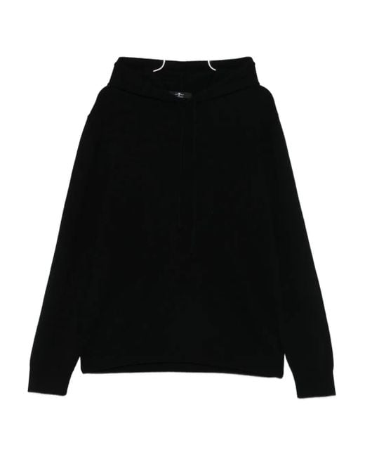 メンズ 7 For All Mankind Drop-shoulder Hoodie Black
