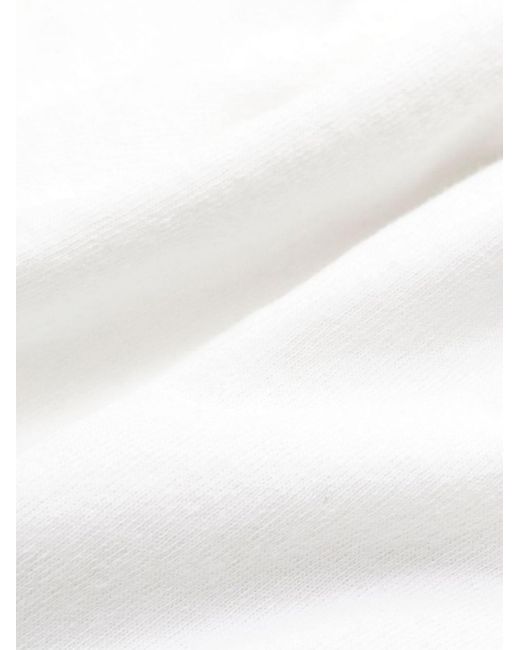Sporty & Rich Cropped Poloshirt in het White