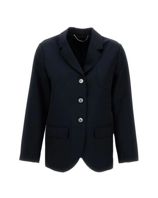 True Royal Blue Veste À Boutonnière