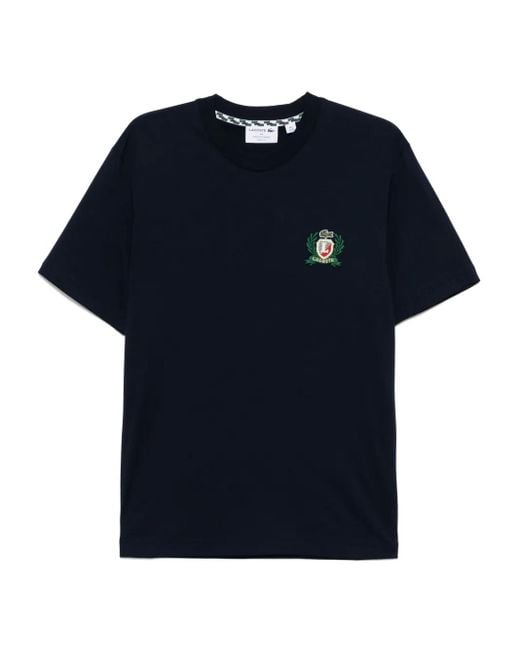 Lacoste Blue Cotton T-Shirt for men