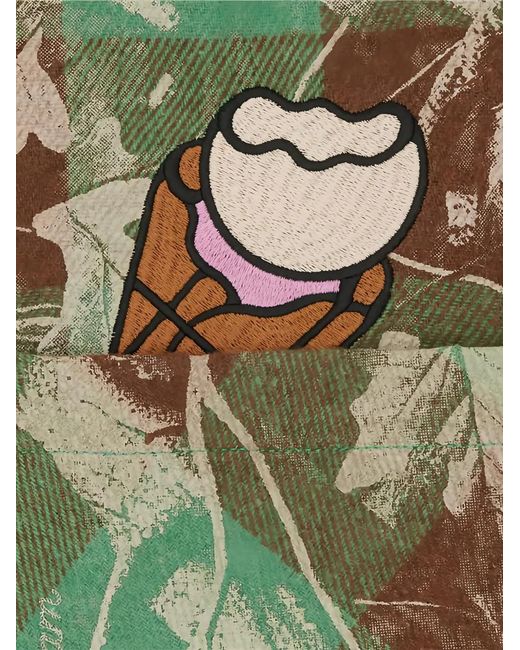 ICECREAM Green Checked Shirt for men