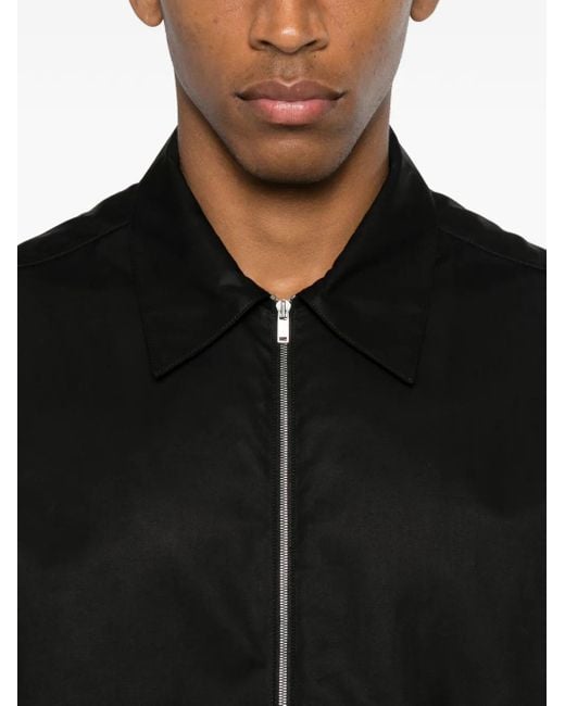 Jil Sander Black Chemise À Fermeture Zippée for men
