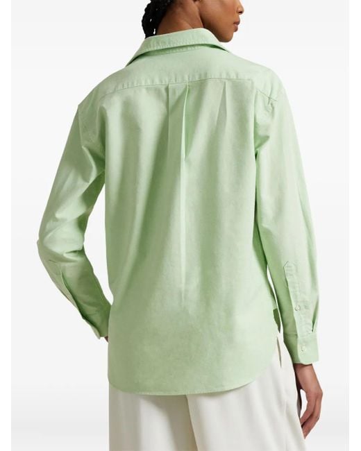 Polo Ralph Lauren Green Logo-Embroidered Shirt