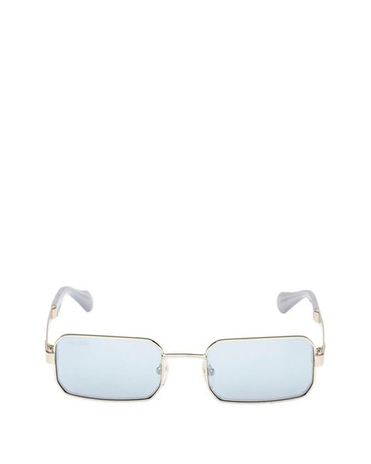 MAX&Co. White Rectangle-Frame Sunglasses