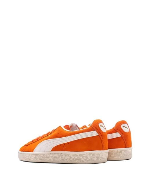 PUMA Orange Suede Sneakers