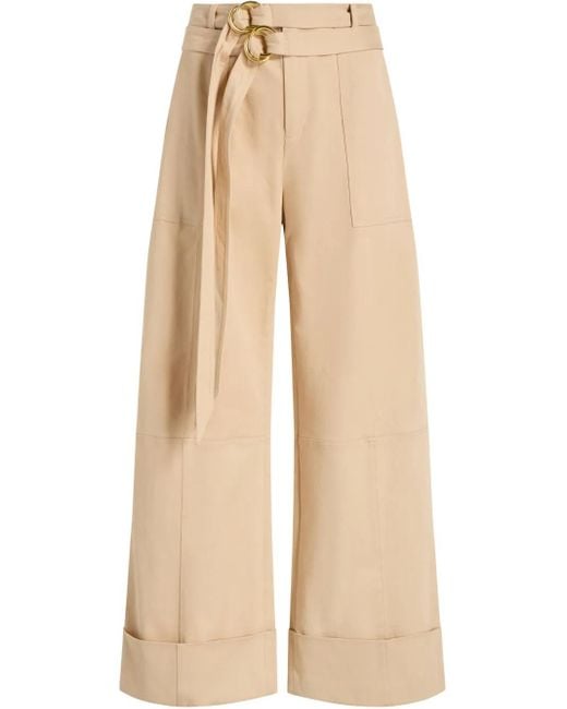 Pantalones de vestir anchos Cinq À Sept de color Natural