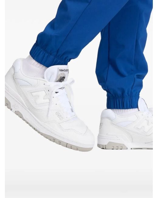 New Balance Blue Graphic-Detail Track Pants for men
