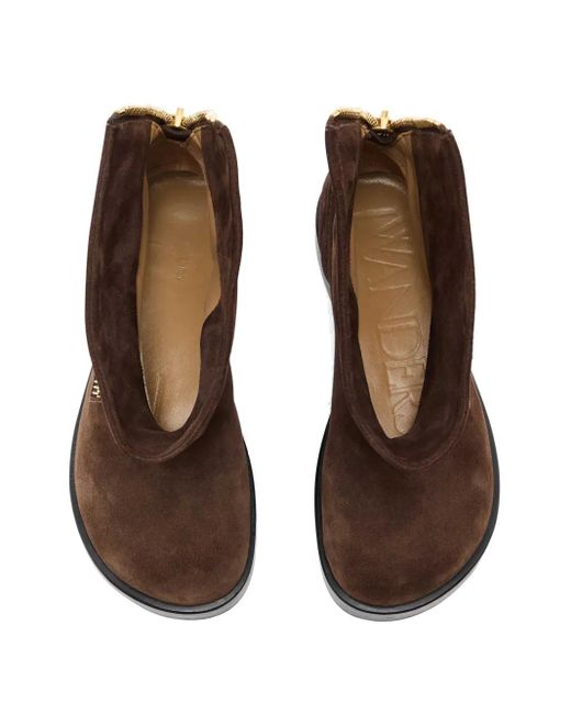 J.W. Anderson Brown Leather Ankle Boots