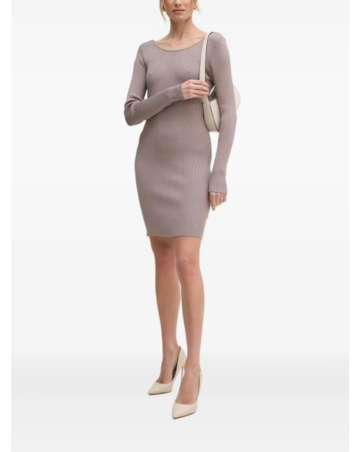 Guess Natural Minikleid mit langen Ärmeln