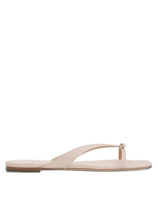 Ferragamo White Mini Bow Flip Flops
