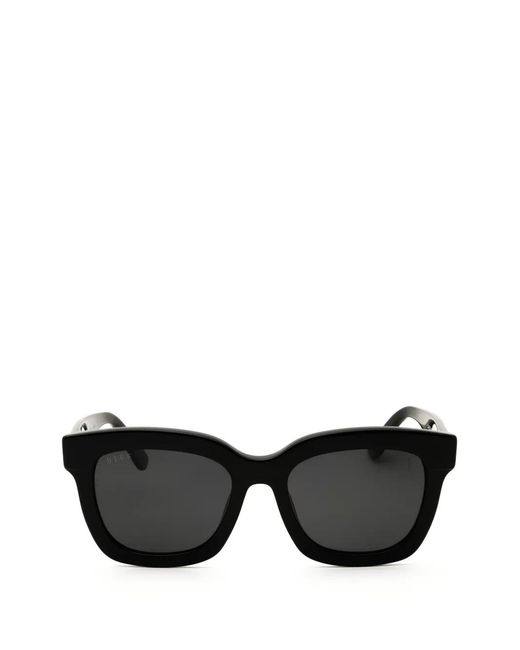 Occhiali Da Sole Rettangolari di DIFF in Black