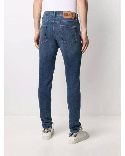DIESEL Blue Slim-Cut D-Strukt Jeans for men