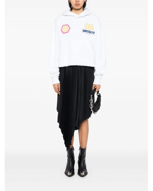 Givenchy White Appliqué Hoodies