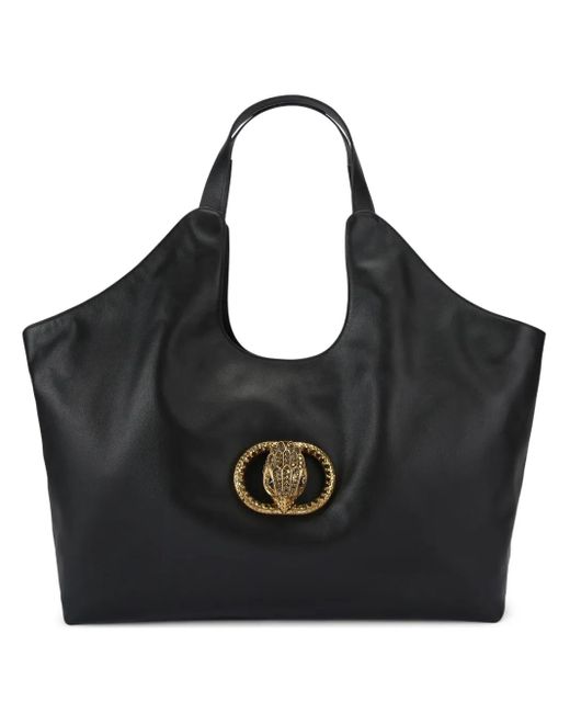 Kurt Geiger Black Large Chelsea Eagle-Embellishment Tote Bag
