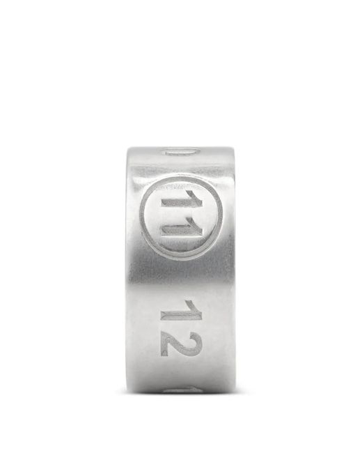 Pendiente Earcuff Numeric Maison Margiela de color White
