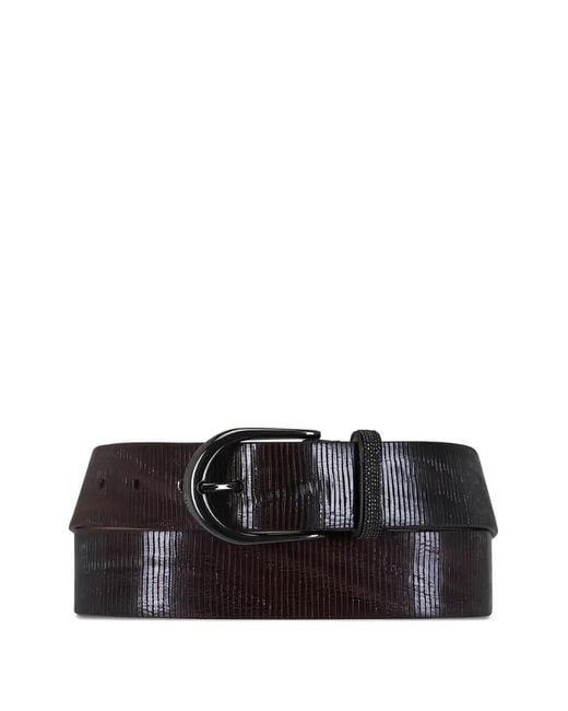 Brunello Cucinelli Black Textured Belt