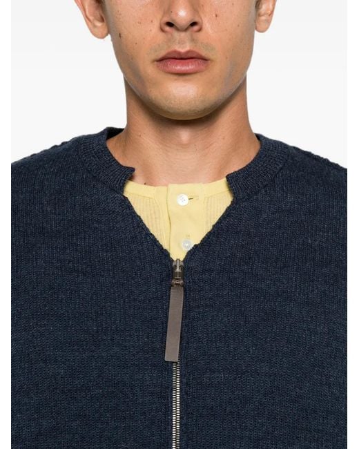 Moschino Blue Zip-Up Jacket for men