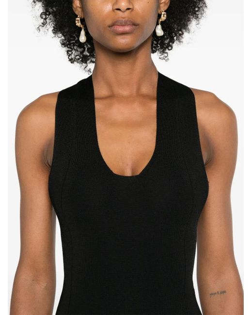Khaite Black "Toto" Bodysuit