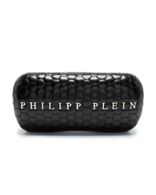 Philipp Plein Green Pilot-Frame Logo-Engraved Sunglasses for men