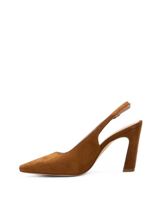Stuart Weitzman Brown Gewebte Stassi Slingback-Pumps