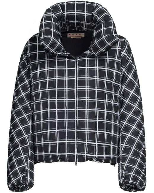 Marni Gefütterte Jacke Mit Karomuster in Black für Herren