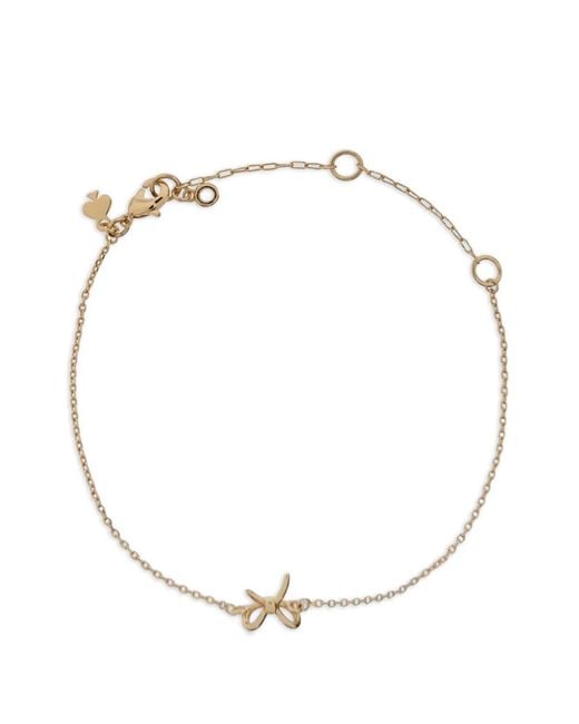 Kate Spade Metallic Girlie Pearlie Mini Bow Charm Bracelet