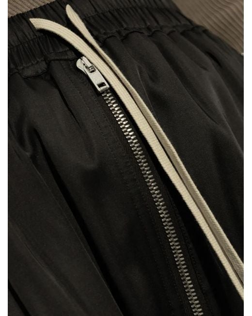 Rick Owens Black Satin Trousers